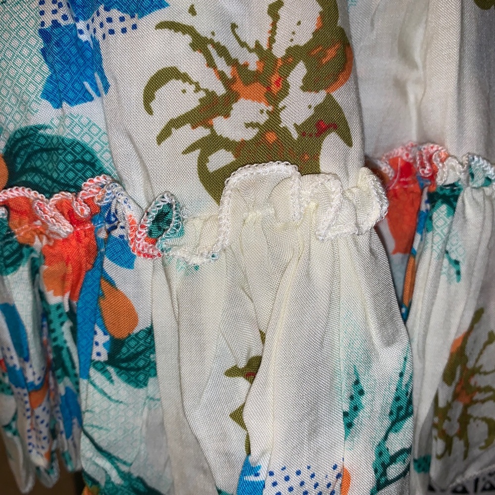 NWOT Strapless Floral Dress - Picture 3 of 3